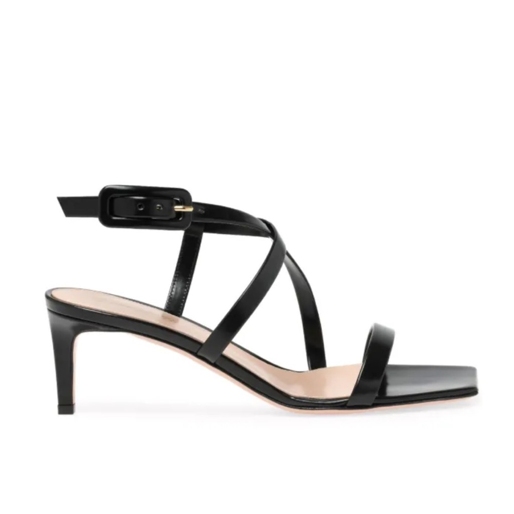 Gianvito Rossi 55m Lindsey Tokio Black  Strappy Sandals 41